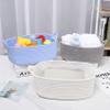 ABenkle Small Storage Basket with Handles, Cotton Rope Woven Dog Cat Toy Bin, Decorative Shelves Closet Organizing for Nursery Laundry Bedroom, 14.2''x 11''x 5.1'' view 4