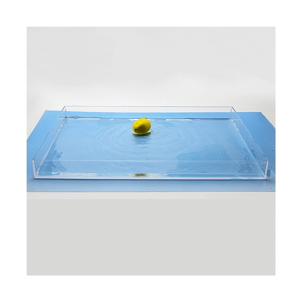 XINGLL Acrylic Display Case Showcase, Clear Water Tank Photography Shooting, Floating Creative Photo Props, Product Advertising Shooting, Deep Shallow Water Tank (Color : Clear, Size : 40X40X5CM)