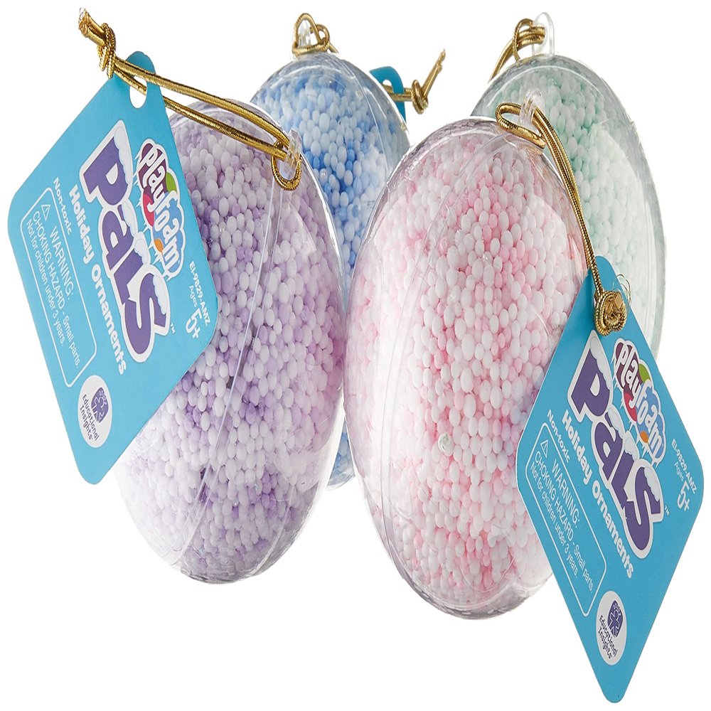Educational Insights Playfoam Pals Holiday Ornaments, Set of 4 Ornaments, Fidget & Sensory Toy, Gift for Boys & Girls, Ages 3+, Amazon Exclusive