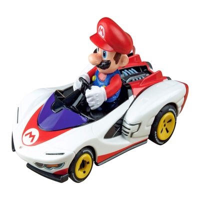 Carrera 64182 Mario Kart P-Wing Mario 1:43 Scale Analog Slot Car Racing Vehicle GO Slot Car Toy Race Track Sets