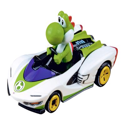Carrera 64183 Mario Kart P-Wing Yoshi 1:43 Scale Analog Slot Car Racing Vehicle GO Slot Car Toy Race Track Sets