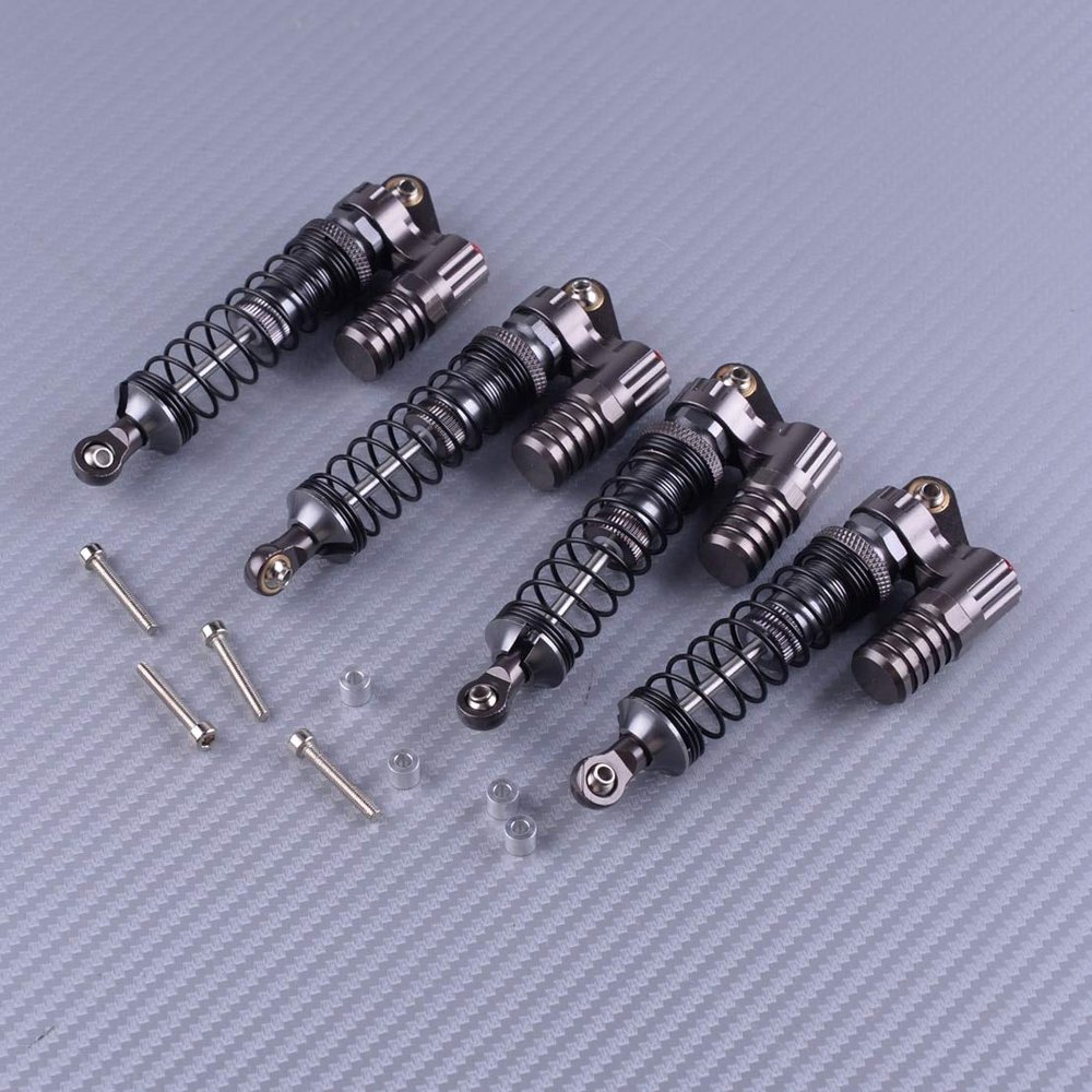 Replacement Part for M.C 4pcs 90mm Aluminum Alloy Oil Suspension Shocks Absorber Damper Set for RC Axial SCX10 II D90 TRX-4