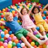 GOGOSO Ball Pit Balls for Toddles Kids Plastic Ballpits Accessories Crush Proof Durable Fun Shape Play Baby Bath Toys,2.15inch 100count Mix Color view 3