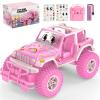 NQD Remote Control Car, Rechargeable RC Racing Cars with Stickers 1:16 Scale, 80 Min Play, 2.4Ghz Off Road Trucks All Terrain Toys Gifts for 3-Year-Old Girls view 1