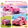NQD Remote Control Car, Rechargeable RC Racing Cars with Stickers 1:16 Scale, 80 Min Play, 2.4Ghz Off Road Trucks All Terrain Toys Gifts for 3-Year-Old Girls view 3