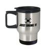 Funny Drone Travel Mug - Quadcopter Gifts - UAV Gift - Funny Drone Present - Just Drone It view 1