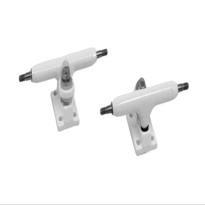 34mm Prodigy Gen2 Pro Fingerboard Trucks - Pro Style Base and Hanger with Custom Pivot Tuning and Pro Duro Bubble Bushings - White Colorway
