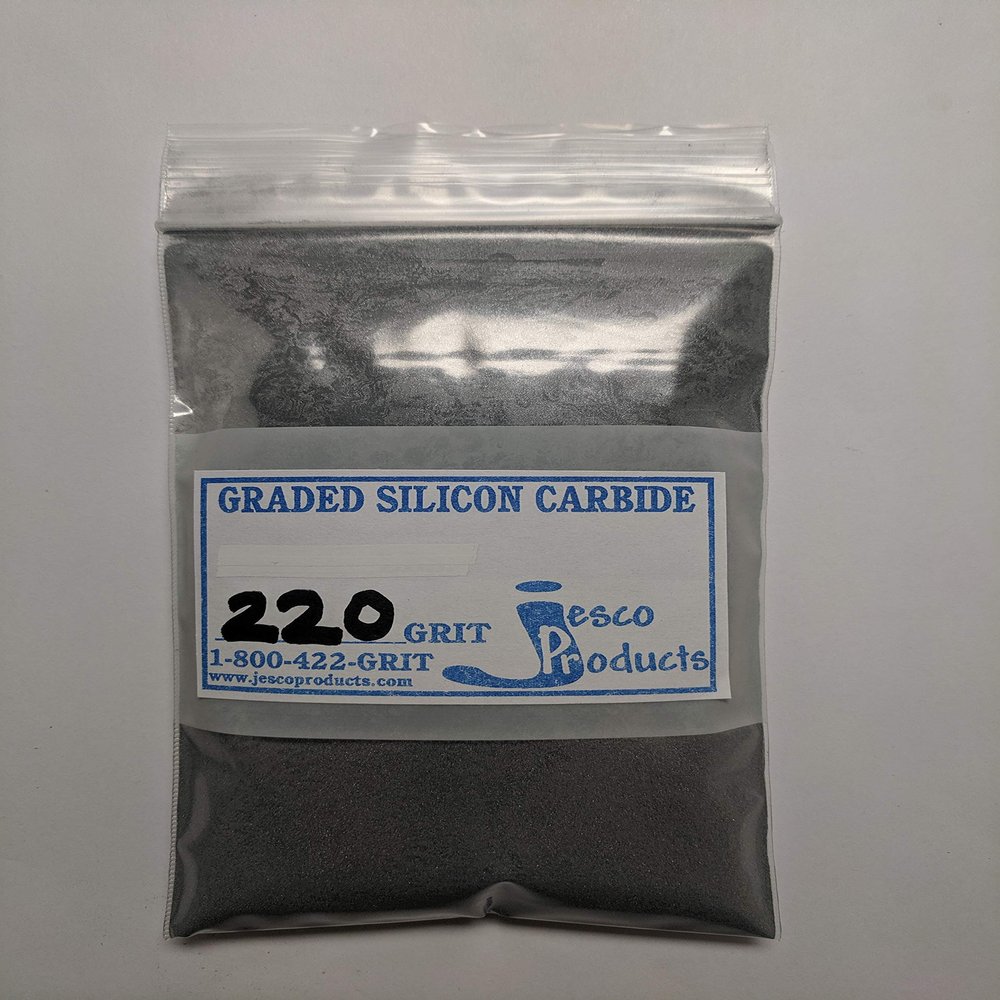 JESCO 5lb 220 Grit Silicon Carbide, Straight Graded
