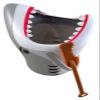 Needzo Great White Shark Sand Pail Bucket Beach Pool Vacation Accessory with Shovel, 9 Inches view 1