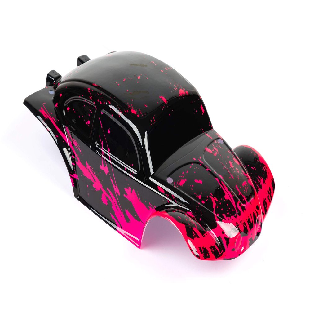 SummitLink Custom Body Muddy Hot Pink Over Black Compatible for 1/10 Scale RC Car (Truck not Included) STB-HP-02