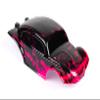 SummitLink Custom Body Muddy Hot Pink Over Black Compatible for 1/10 Scale RC Car (Truck not Included) STB-HP-02 view 1
