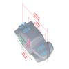 SummitLink Custom Body Muddy Hot Pink Over Black Compatible for 1/10 Scale RC Car (Truck not Included) STB-HP-02 view 3