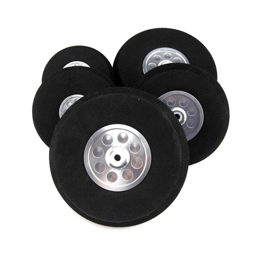 8inch Wheel for RC Airplane Sponge Tire with Dia-Casting Aluminum Hub 1PCS