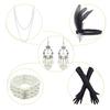 1920's Sequins Flapper Dress Children's Day Gift Party Halloween Costumes for Girls Accessories Set (X-Large, Style 5 Blue) view 2