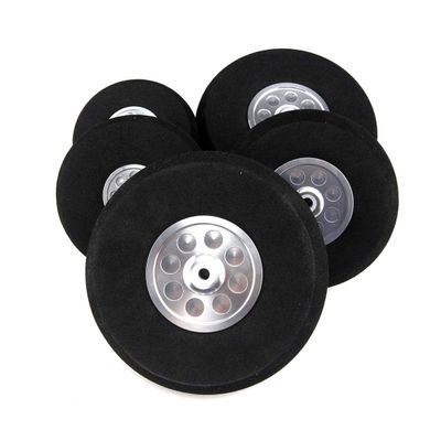 4.5inch Wheel for RC Airplane Sponge Tire with Dia-Casting Aluminum Hub 1Pair(2PCS)
