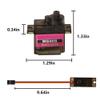 12PCS MG90S Servo Micro 360 9G Servo Motor Geared Micro Servo Motor 9G Smart Robot Compatible with Raspberry Pi Project Car Helicopter Airplane Boat (360 Rotating) view 4