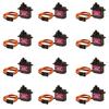 12PCS MG90S Servo Micro 180 9G Servo Motor Geared Micro Servo Motor 9G Smart Robot Compatible with Raspberry Pi Project Car Helicopter Airplane Boat (180 Rotating) view 1
