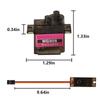 12PCS MG90S Servo Micro 180 9G Servo Motor Geared Micro Servo Motor 9G Smart Robot Compatible with Raspberry Pi Project Car Helicopter Airplane Boat (180 Rotating) view 4