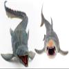 Gemini&Genius Mosasaurus and Megloden Dinosaur Toys, Ocean Monsters Shark Action Figurines, Great for Collector, Party Favor and Birthday Gift to Boys and Girls 3-12 Years Old view 2