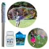 Bubbleventi Giant Bubble Kit | Made in USA | Includes 1 Wooden Wand, a Tips and Tricks Booklet, and 1 Bubble Mix - Makes 4 Gallons of Big Bubble Solution for Birthdays and STEM Fun view 1