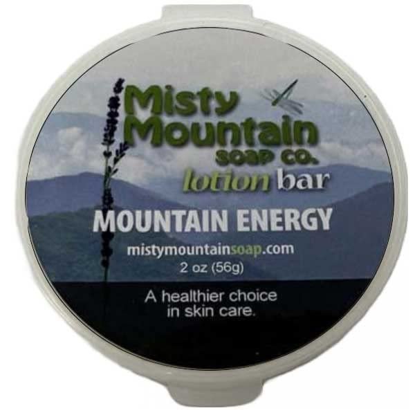 Mountain Energy - Solid Lotion Bar - Made with Natural Oils and Butters by Misty Mountain Soap Co.