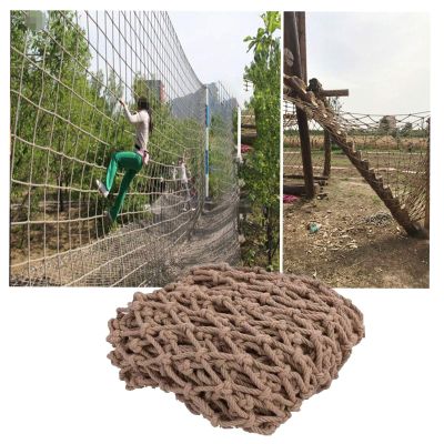 Hynet Child Outdoor Climbing Net, Safety Net Hemp Rope Cargo Net Kids Swing Rope Net Stair Decor Fence Net Playground Railing Protection Balcony Bed (Size : 1 * 1m(3 * 3ft))