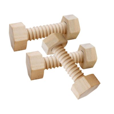 Milageto Wooden Toy Nuts and Bolts Kids Child Baby Preschool