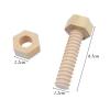 Milageto Wooden Toy Nuts and Bolts Kids Child Baby Preschool view 3