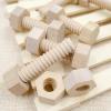 Milageto Wooden Toy Nuts and Bolts Kids Child Baby Preschool view 4