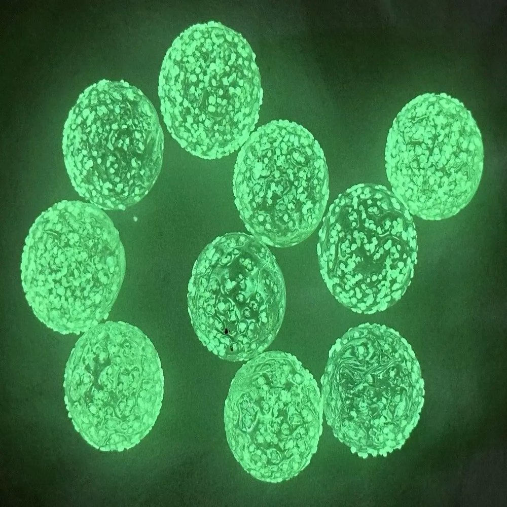 (10 Pack) Glow-Ball 16mm (5/8") Player Marbles Glow in The Dark! Crafts Decor