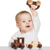 Wooden Rattle Toy Car Set 3PCS Baby Toy Skill Development Educational Toy Environmental Protection Toy Car view 2