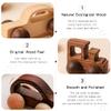 Wooden Rattle Toy Car Set 3PCS Baby Toy Skill Development Educational Toy Environmental Protection Toy Car view 4