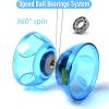 BodyRhythm Five Bearings Chinese Diabolo Yoyo Set with Fiberglass Sticks, Adjustable Strings for All Ages - Best for Fitness and Tricks (Blue) view 4