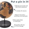 Let's Make Memories Personalized Cork Globe - The Places You'll Go - Graduation Gift - for Travel Lovers - Customize with Message - 7.5" Hx5.5 Dia view 4