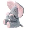 Aidiya Elephant Stuffed Animals Baby Gifts Peluches Ear Interactive Elephant Talking Singing Plush Toys for Girls Boys Gift Adjustable Volume 11.8" Set (Pink) view 3