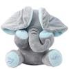 Aidiya Elephant Stuffed Animals Baby Gifts Peluches Ear Interactive Elephant Talking Singing Plush Toys for Girls Boys Gift Adjustable Volume 11.8" Set (Blue) view 2