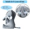 Aidiya Elephant Stuffed Animals Baby Gifts Peluches Ear Interactive Elephant Talking Singing Plush Toys for Girls Boys Gift Adjustable Volume 11.8" Set (Blue) view 4