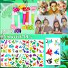 132Pcs Dinosaur Party Favors - Dinosaur Rings, Slap Bracelets, Tattoos, Keychains & More for Boy Kids' Birthday Party Goodie Bags view 4