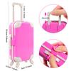BARWA 32 Pcs Doll Suitcase Luggage Travel Clothes and Accessories for 11.5 inch Girl Doll Travel Carrier Storage, Including 1 Luggage 1 Suitcase 23 Travel toiletries 5 Dresses 1 Puppy 1 Computer view 2