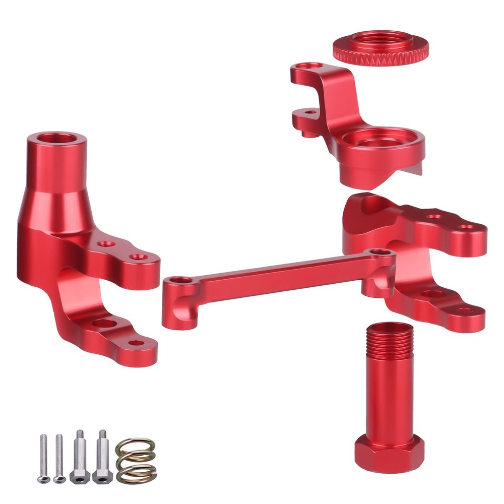 Hobbypark Aluminum Steering Bellcranks and Servo Saver Set Draglink for Traxxas Maxx V1 WideMaxx V2 Upgrades Parts, Replace 8946
