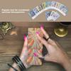 bouti1583 Angels of Abundance Oracle Cards 44 Cards Exquisite Light Weight Small Size Tarot Card Deck Safe and Eco Friendly Easy to Carry Durable view 4