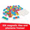 Junior Learning Rainbow Phonics Tiles with Built-in Magnetic Board Multi view 2