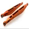 Dhawk Racing CNC Aluminum Rear Trailing Arm 2 for Axial 1/10 RBX10 ryft (Orange) view 3