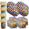 All Aboard! Train Birthday Party Supplies Set Plates Napkins Cups Tableware Kit for 16 view 1