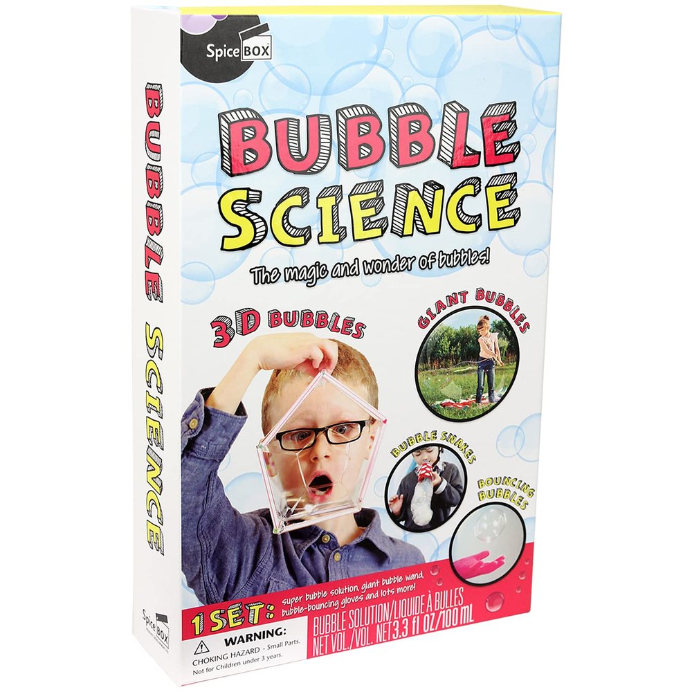 SpiceBox Bubble Science Kit for Kids, Fun Learning Toys, Educational Activities and Projects for Children, Girls and Boys Activity Box, Multi Colors, 09100