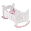 ROBUD Wooden Baby Doll Crib, Baby Doll Bed Toys, Fits Up to 18 Inch Doll Accessories view 1