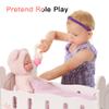 ROBUD Wooden Baby Doll Crib, Baby Doll Bed Toys, Fits Up to 18 Inch Doll Accessories view 4