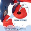 4 in 1 Slide Climber Swing Set, Freestanding Toddler Slide Climber Playset with Basketball Hoop, Toddler Playground Indoor Outdoor, Easy Setup (Red) view 3