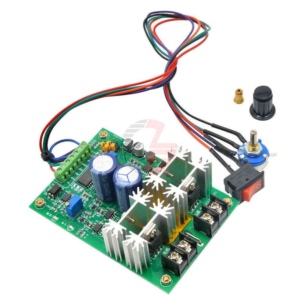 12V-48V Reversible DC Motor Speed Controller Smooth Soft Start Brushless Motor Speed Control Power Regulator