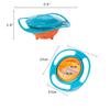 ESH7 Gyro Bowl Funny 360 Degree Rotate Spill-Proof Bowl with Lid Feeding Without Mess (Blue), ESH7985322655484854, 17x 17x 7cm view 2